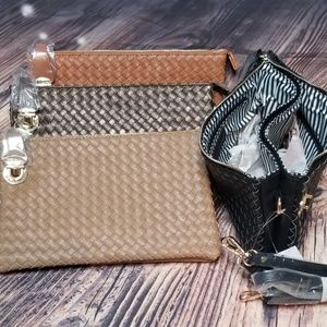 New basketweave purse/clutch